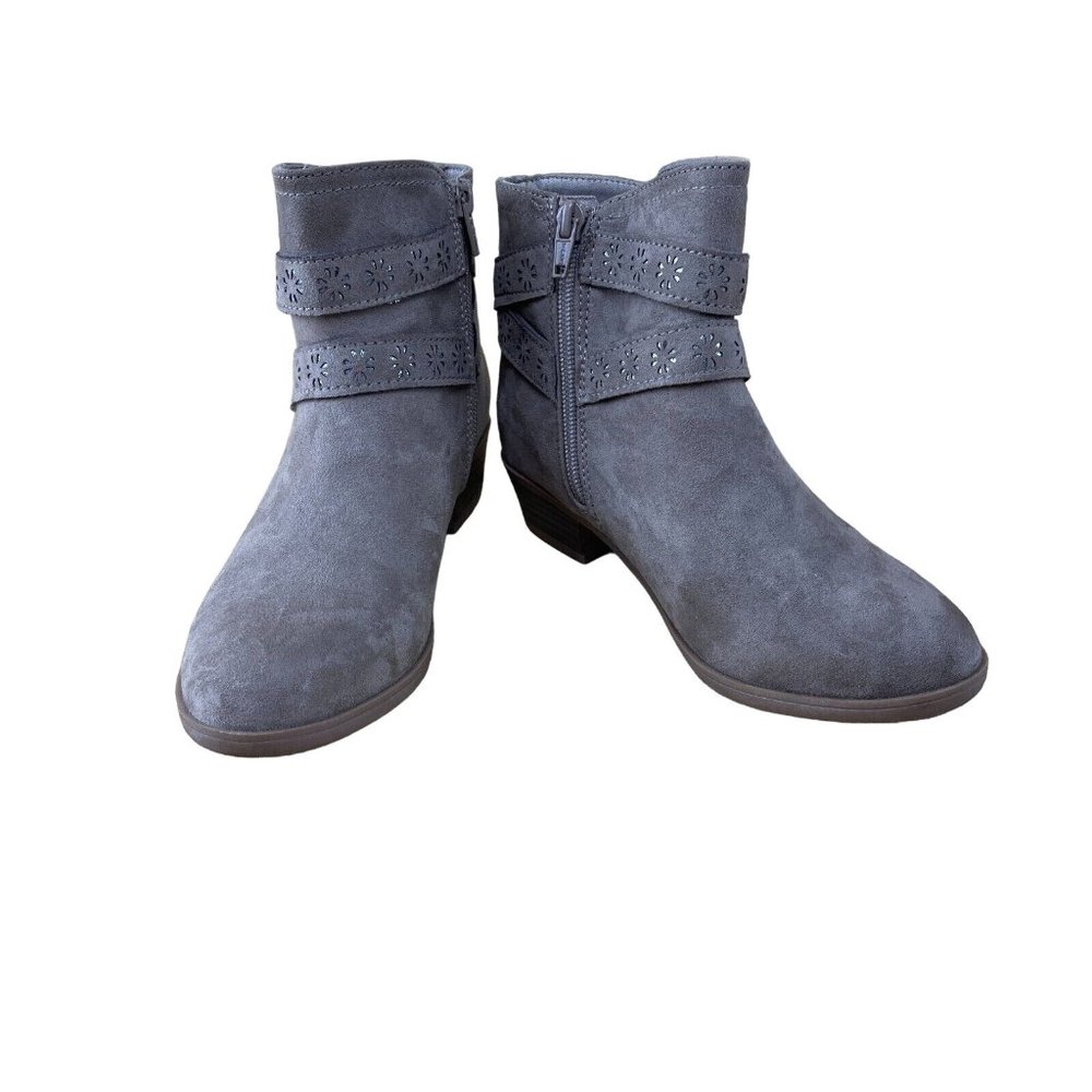SO Samantha Girls' Ankle Boots Size 3 Beige Memory Foam Bootie